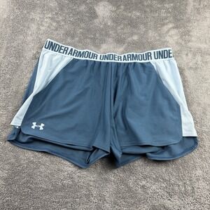 Under Armour Shorts Play Up 2.0‎ Womens XL Blue Loose Heatgear